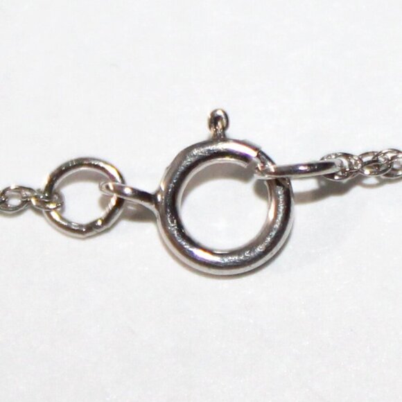 Sterling Silver Black & White Diamond Chip Necklace - Picture 5 of 7